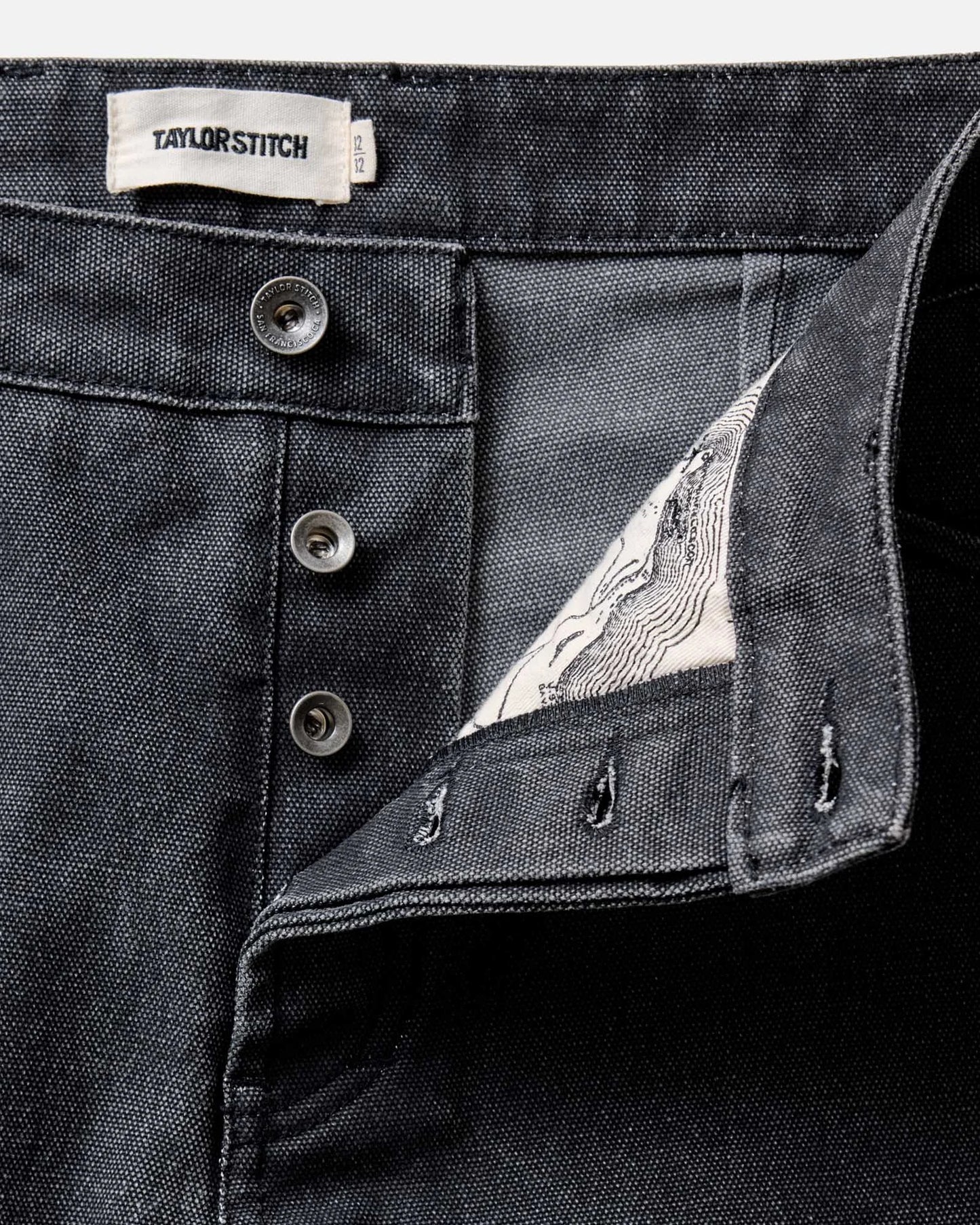The Camp Pant in Coal Chipped Canvas