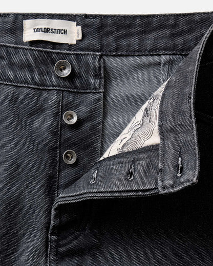 The Camp Pant in Coal Chipped Canvas