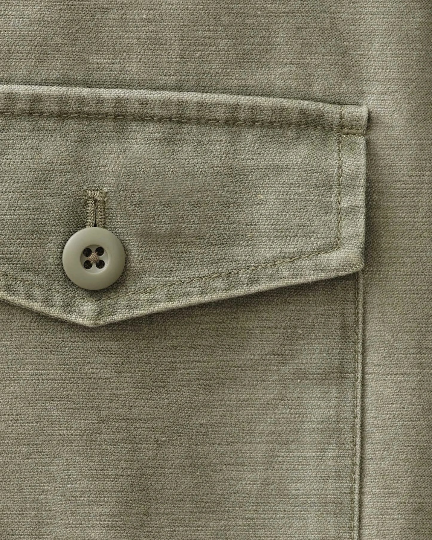 The Surplus Shirt in Field Olive Reverse Sateen