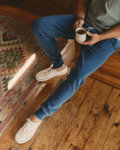The Sunset Pant in Washed Indigo Terry