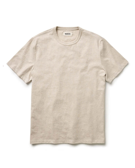 The Organic Cotton Tee in Heather Oat