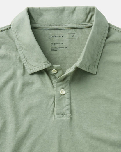 The Cotton Hemp Polo in Sage