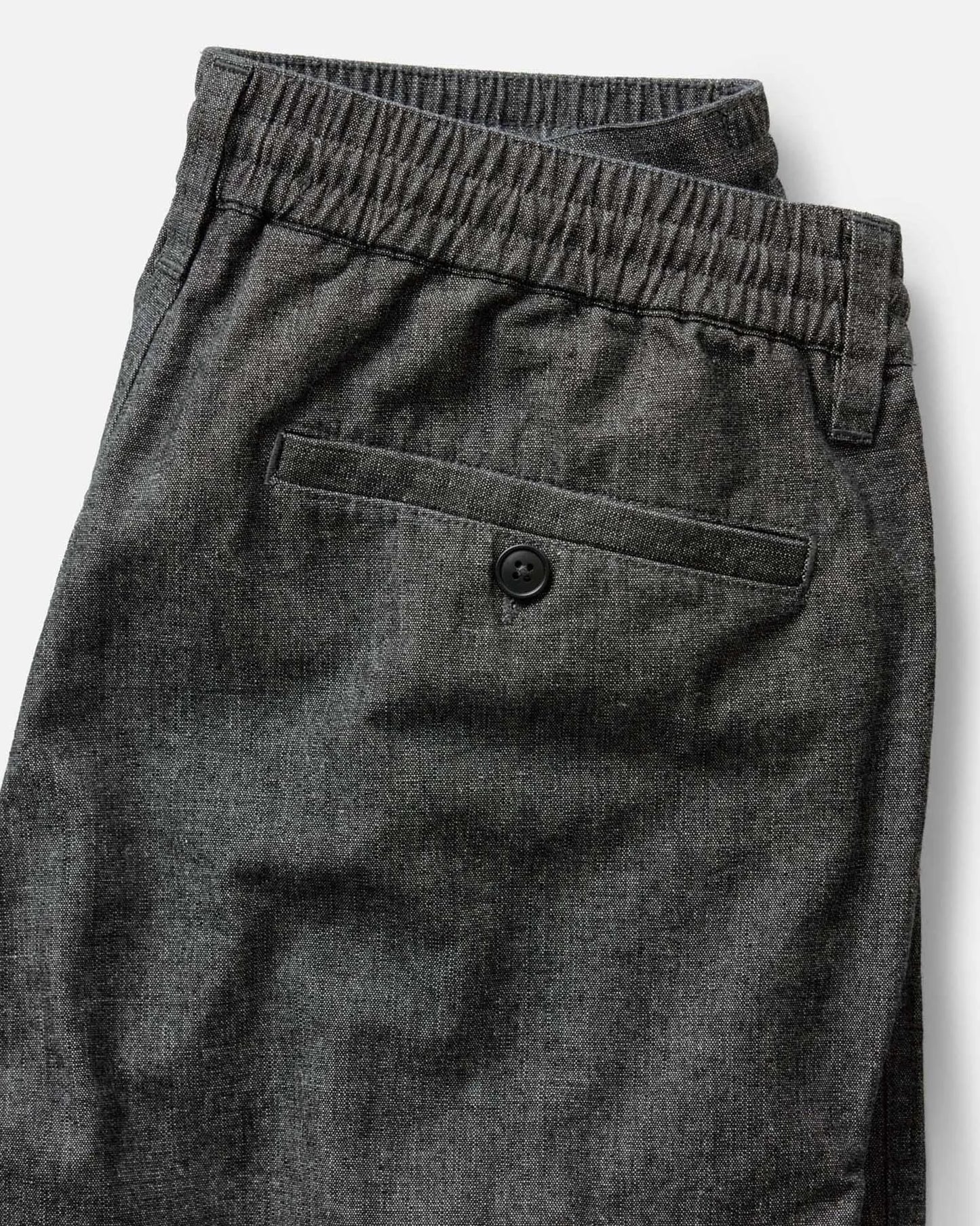 The Easy Pant in Black Indigo Chambray