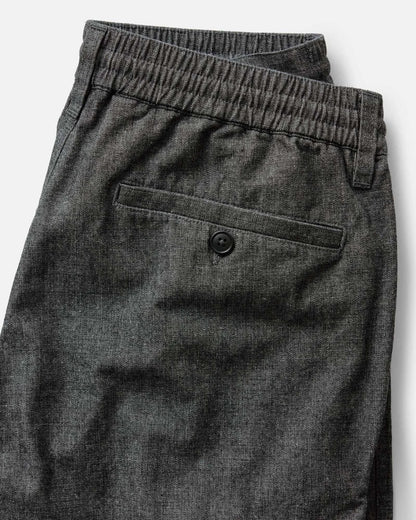 The Easy Pant in Black Indigo Chambray