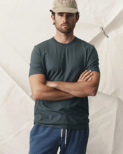 The Cotton Hemp Tee in Navy