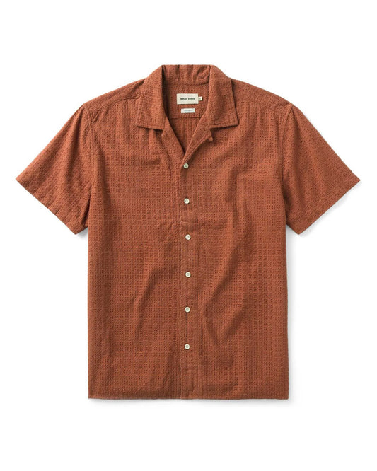 The Davis Shirt in Driftwood Eyelet