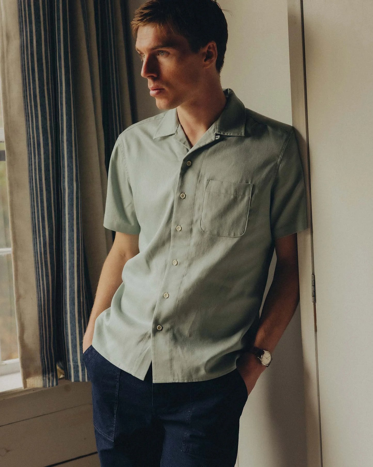 The Hawthorne Shirt in Surf Green