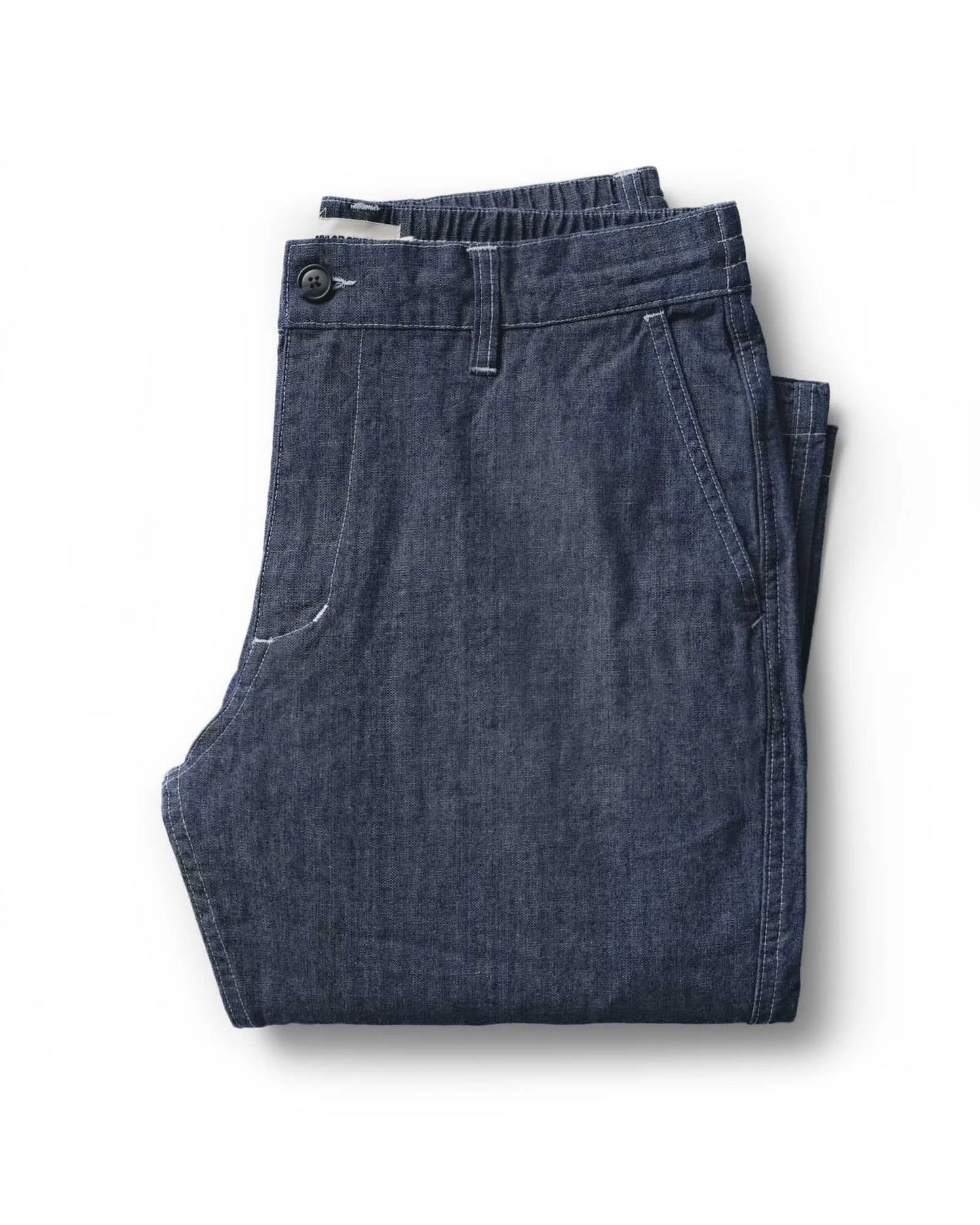 The Easy Pant in Washed Indigo Chambray