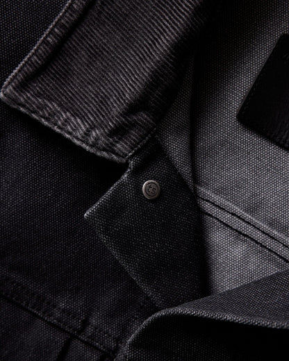 The Ryder Jacket in Coal Chipped Canvas