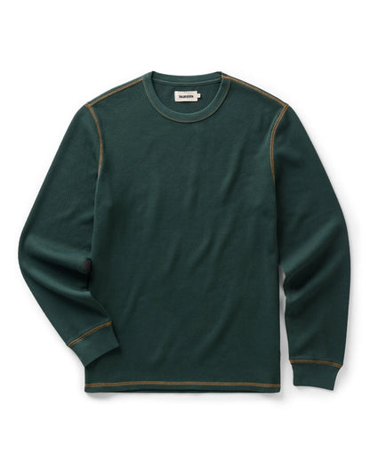 The Organic Cotton Crew in Dark Forest Waffle