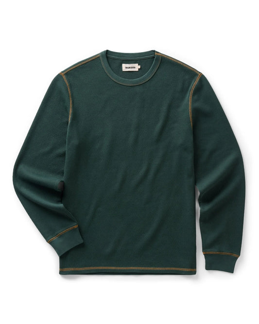 The Organic Cotton Crew in Dark Forest Waffle