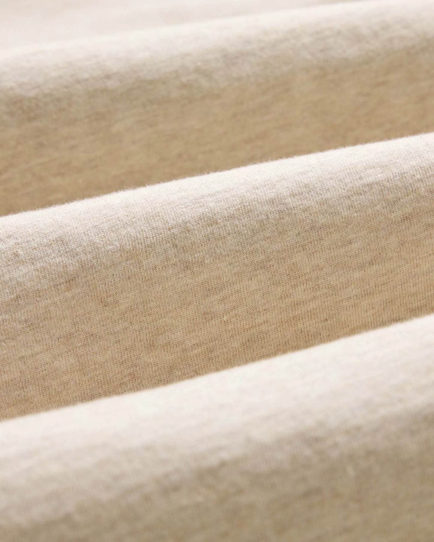 The Organic Cotton Long Sleeve Tee in Heather Oat