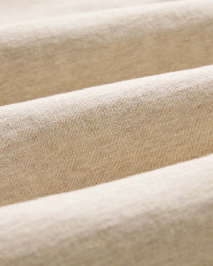 The Organic Cotton Long Sleeve Tee in Heather Oat