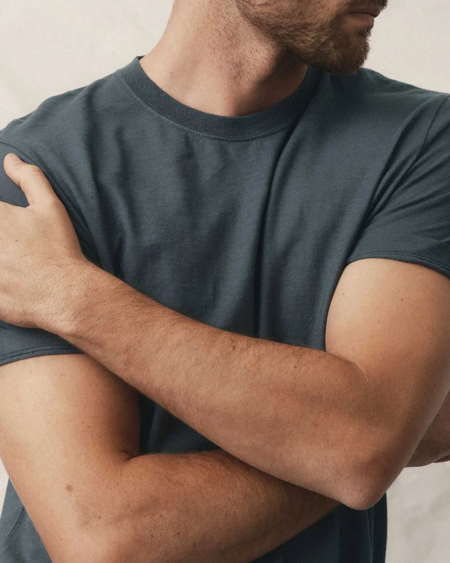 The Cotton Hemp Tee in Navy