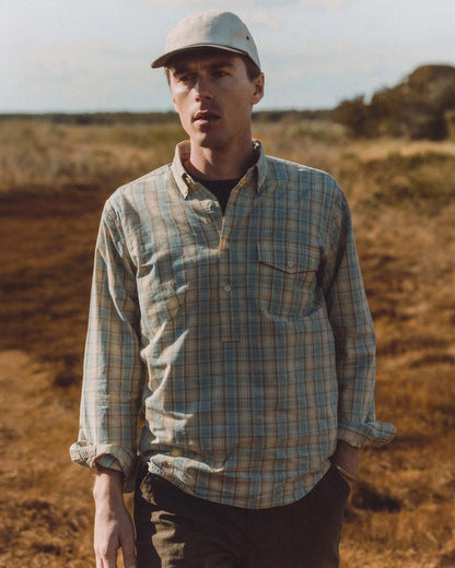 The Logan Popover in Blue Sky Plaid