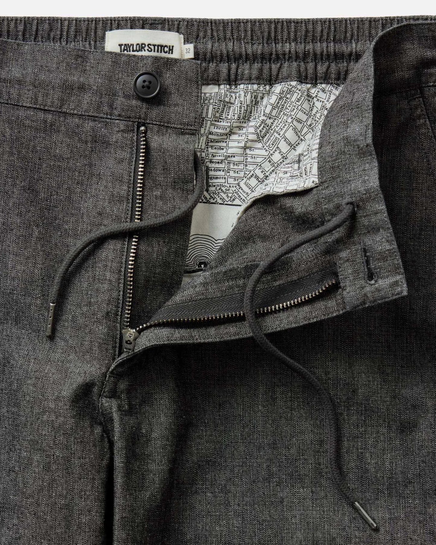 The Easy Pant in Black Indigo Chambray
