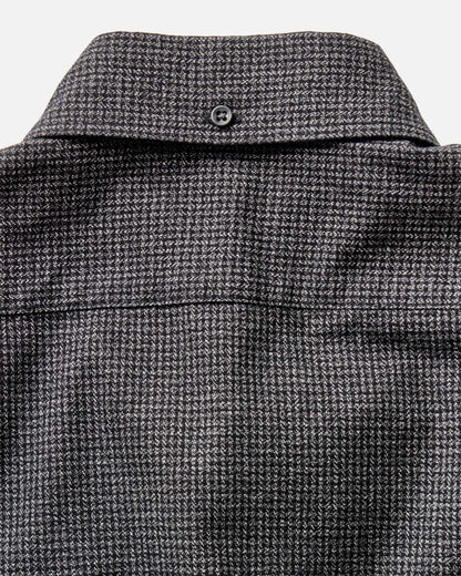 The Jack in Coal Jaspe Check Oxford