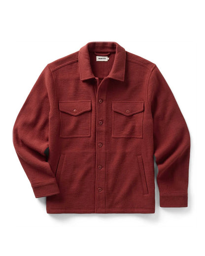 The Kenne Shirt Jacket in Canyon Cotton Wool Crepe