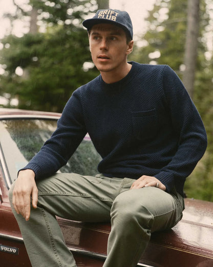 The Crawford Crew Sweater in Navy