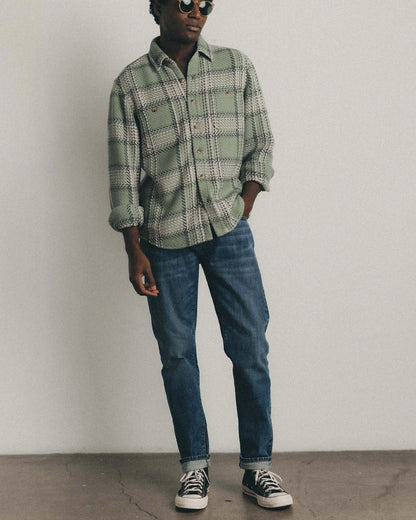 The Cutter Overshirt in Sage Plaid