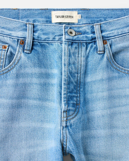The Democratic Jean in Light Wash Hemp Denim