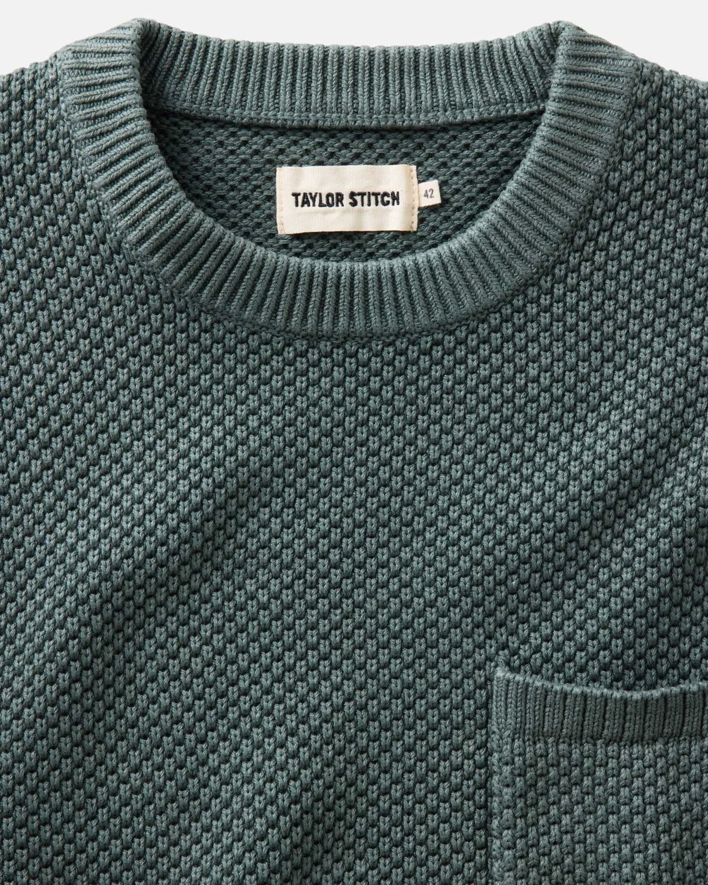 The Crawford Crew Sweater in Faded Spruce