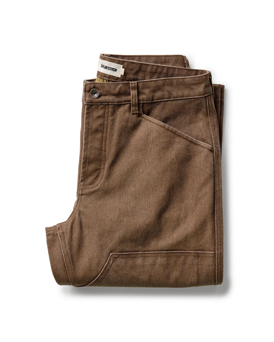 The Chore Pant in Aged Penny Chipped Canvas