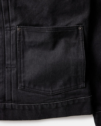 The Ryder Jacket in Coal Chipped Canvas