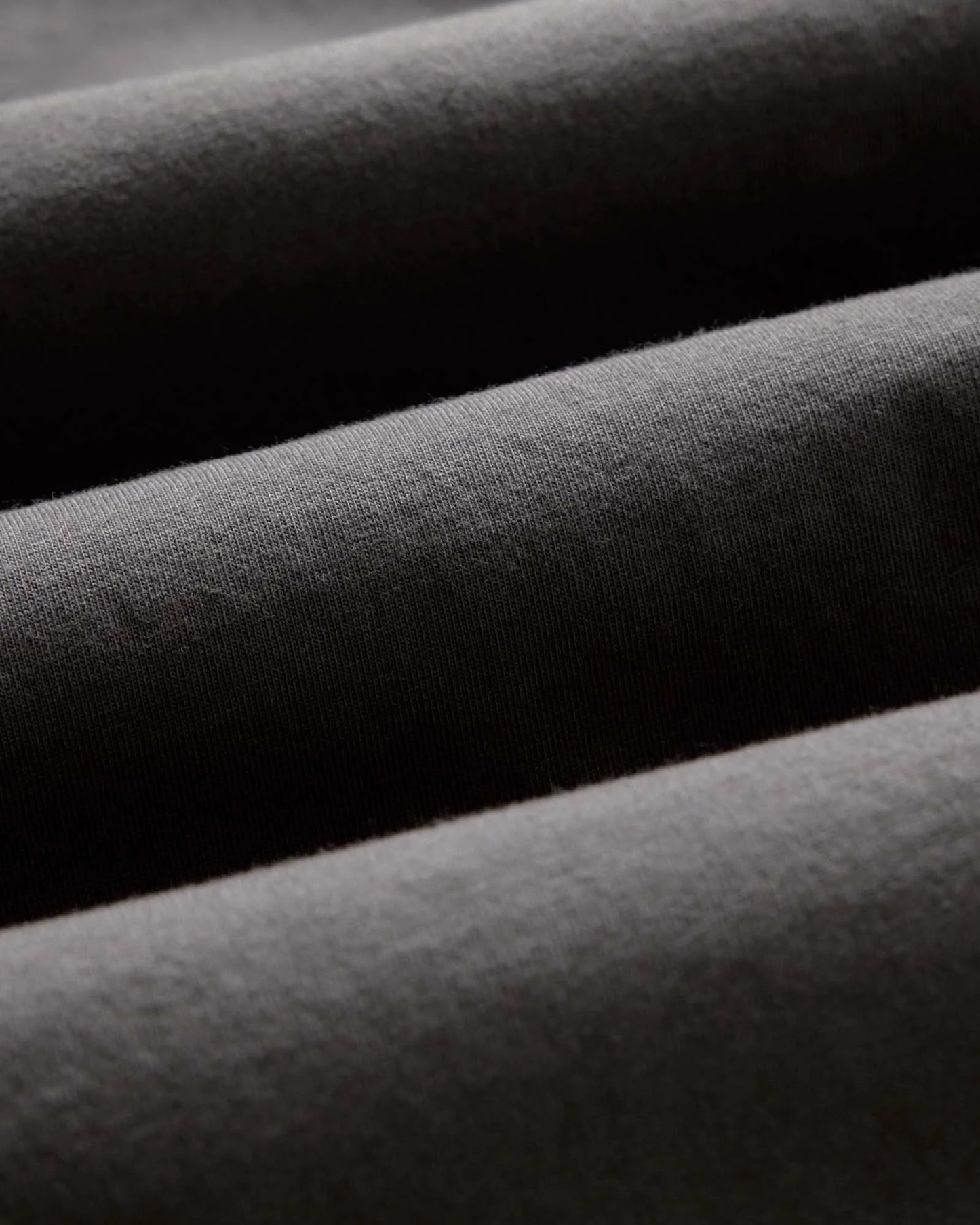 The Organic Cotton Long Sleeve Tee in Faded Black