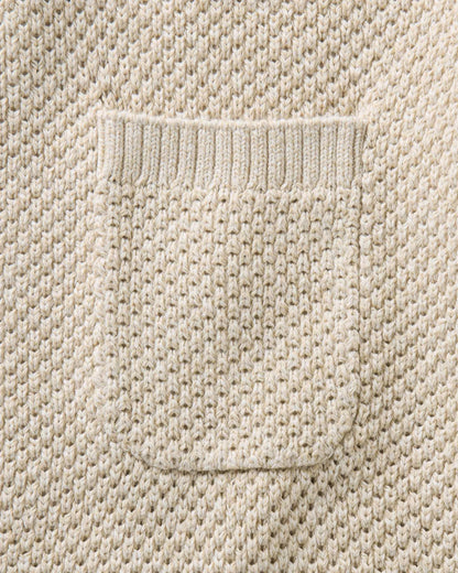 The Crawford Crew Sweater in Marled Natural