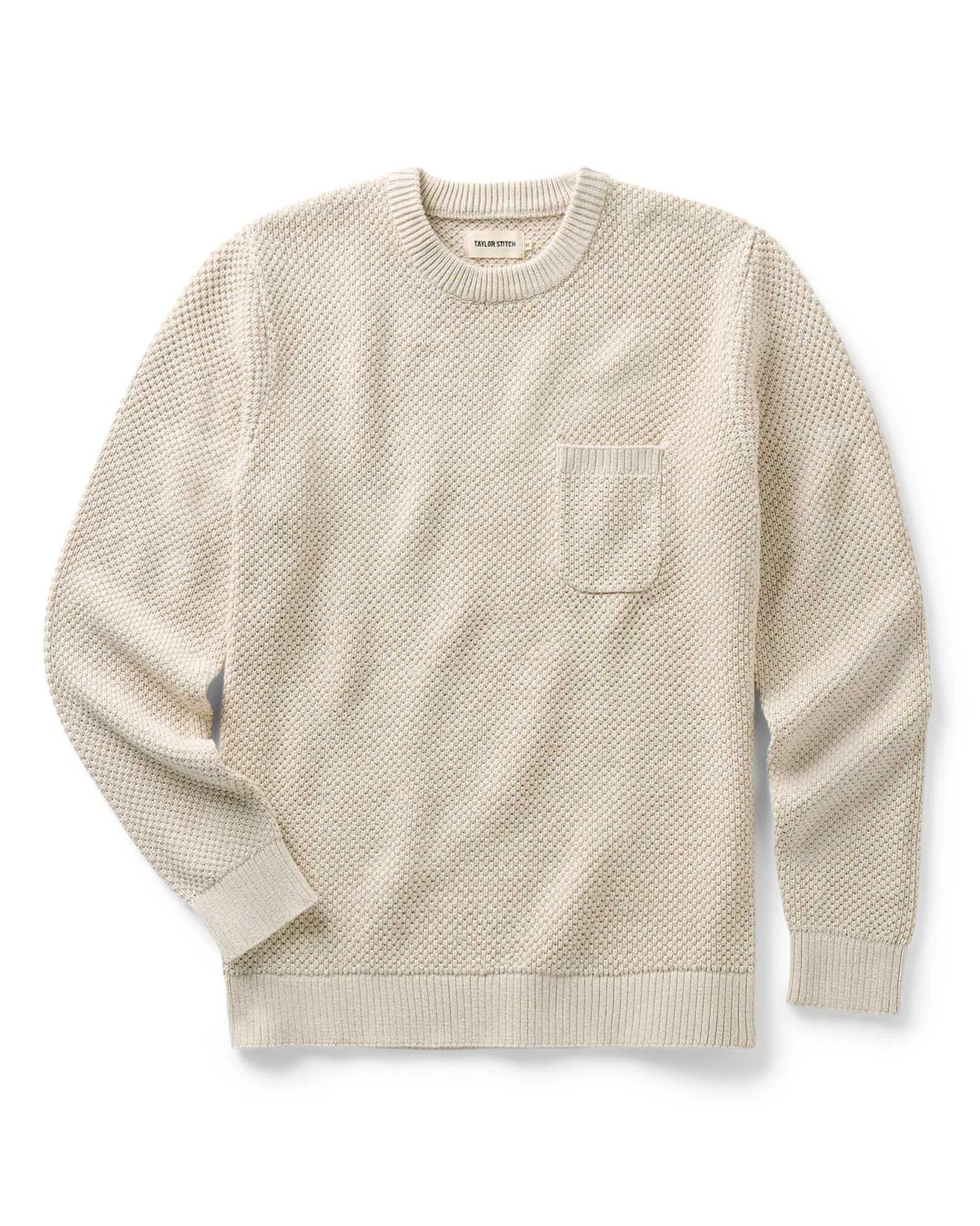 The Crawford Crew Sweater in Marled Natural