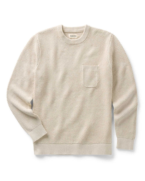 The Crawford Crew Sweater in Marled Natural