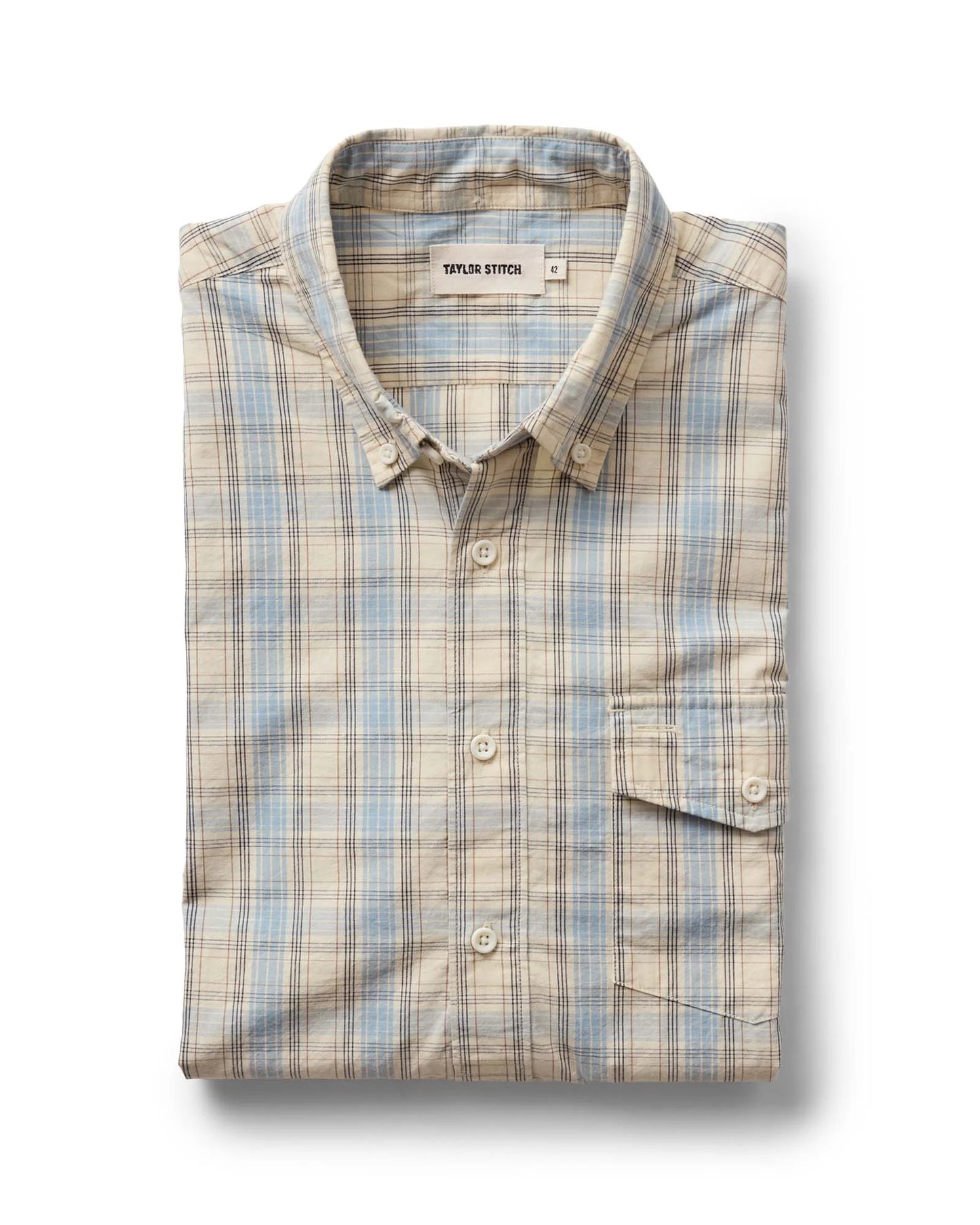 The Logan Popover in Blue Sky Plaid
