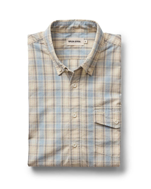 The Logan Popover in Blue Sky Plaid