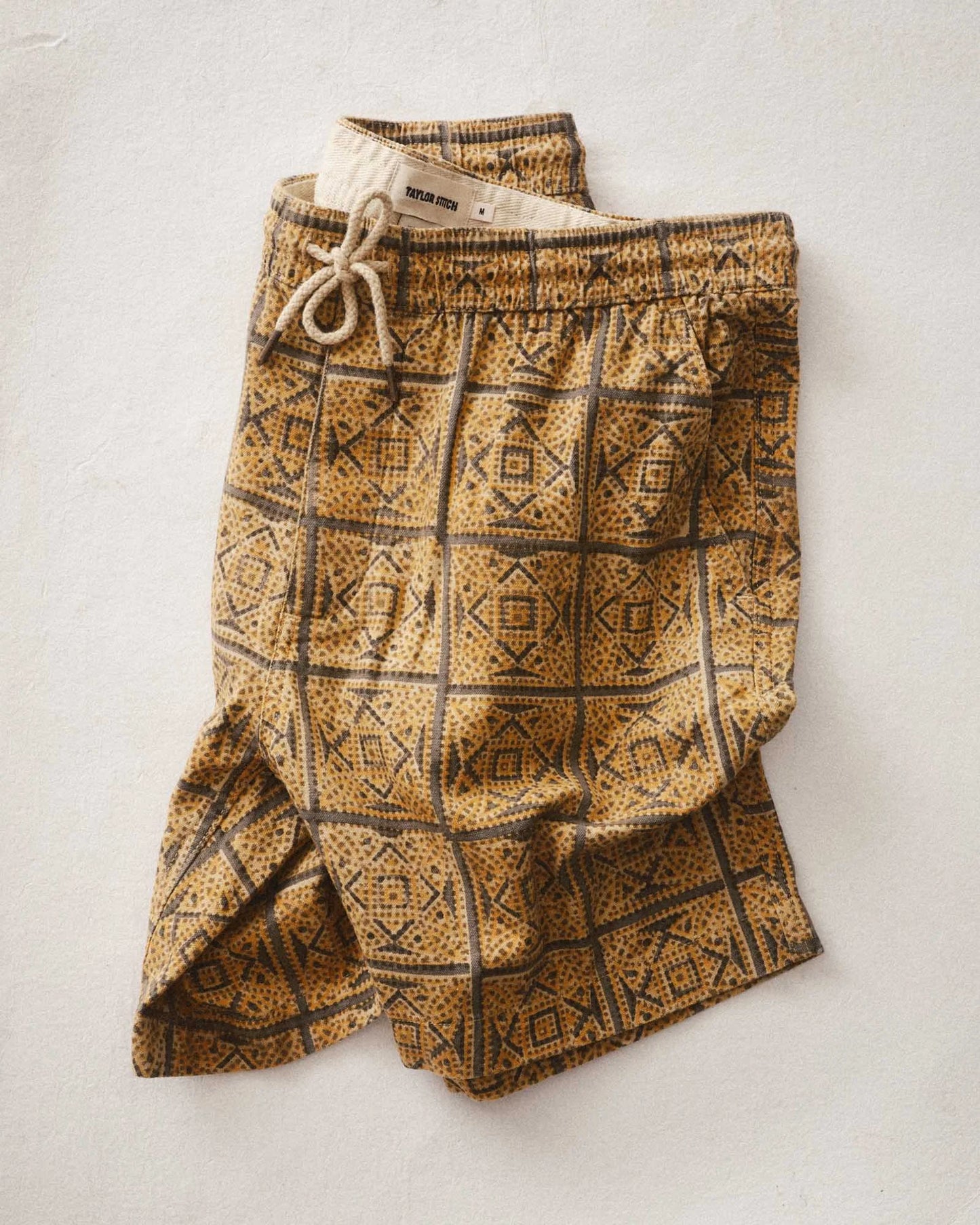 The Apres Short in Fennel Block Print