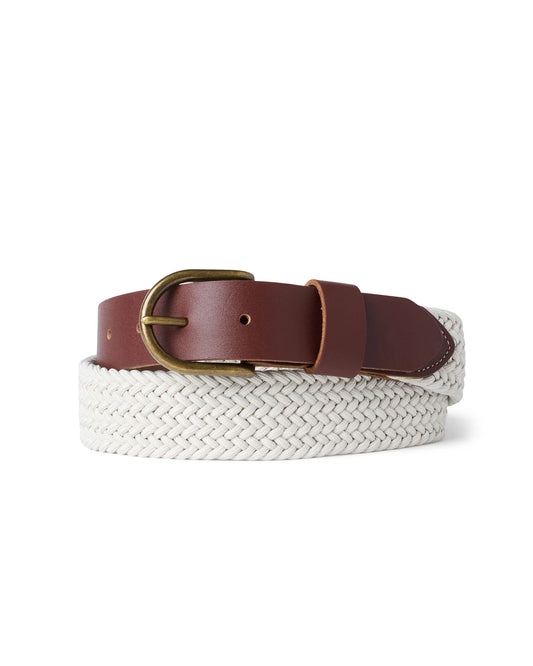 The Stretch Braided Belt in Natural
