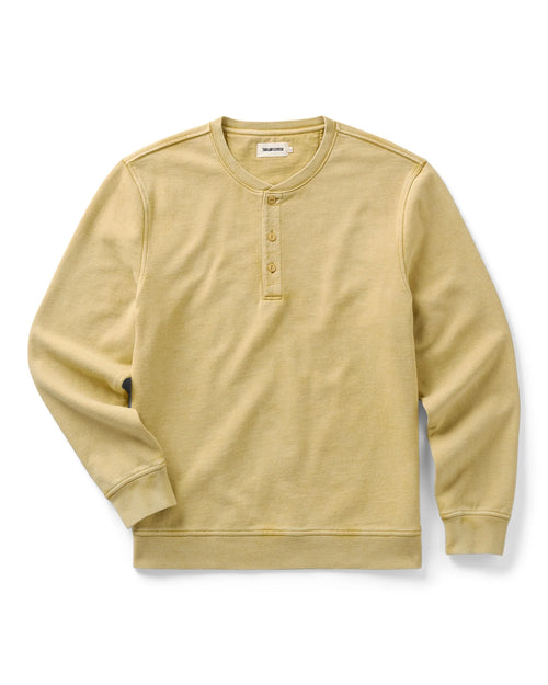 The Sunset Henley in Washed Goldfinch Terry