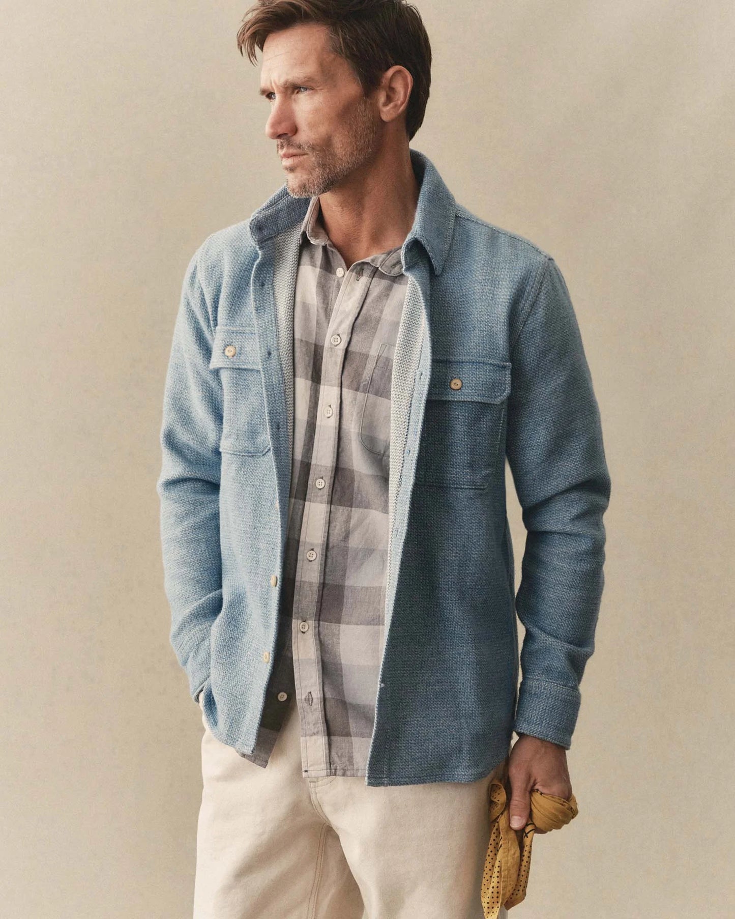 The Division Shirt in Washed Indigo