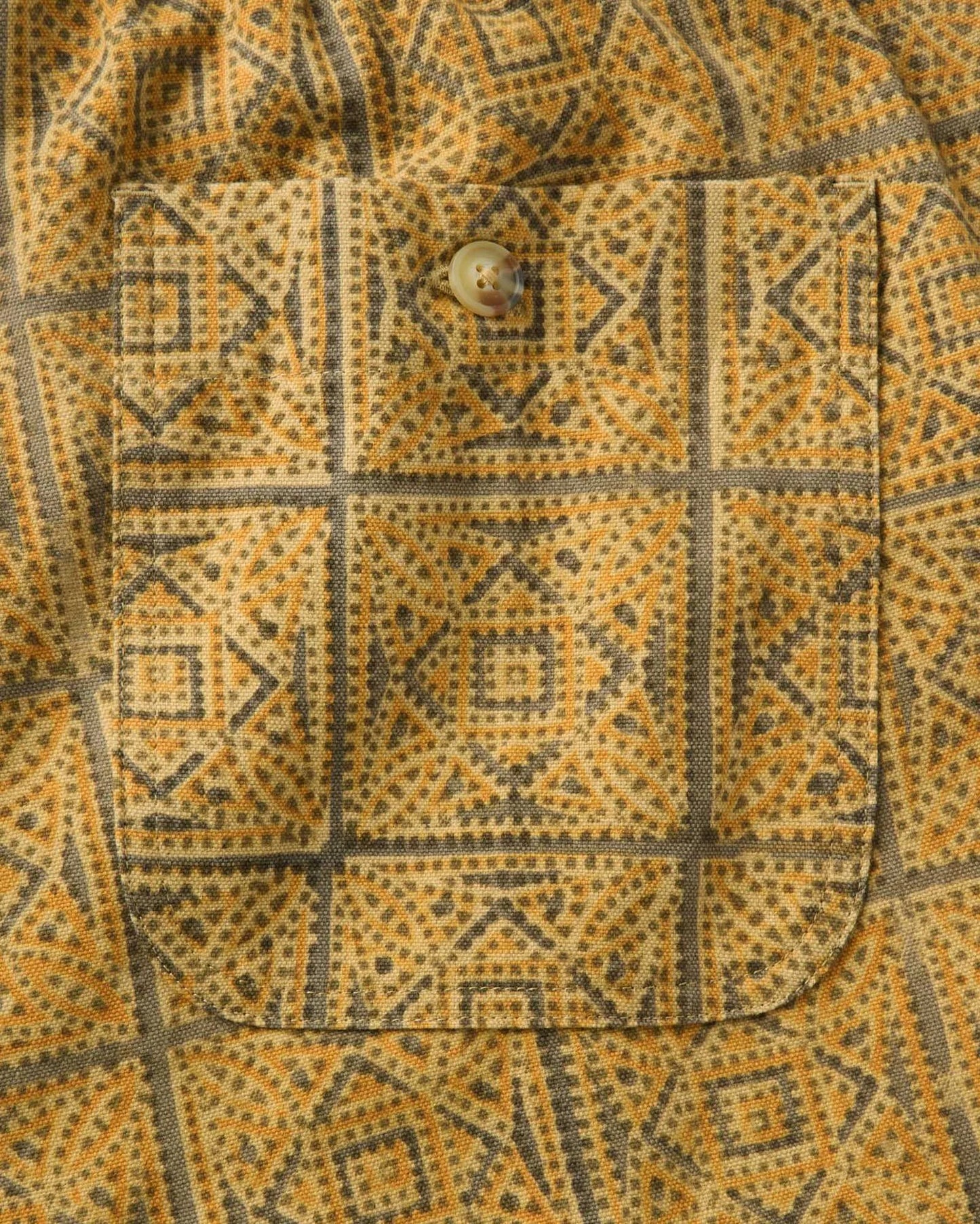 The Apres Short in Fennel Block Print