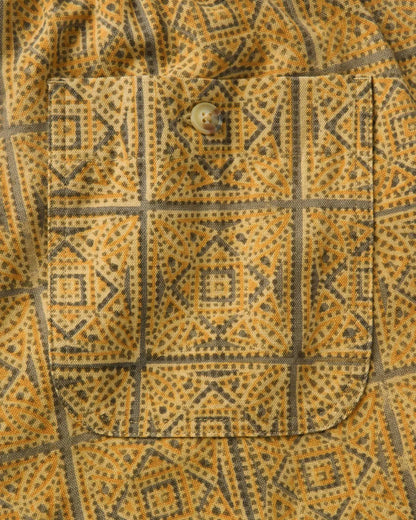 The Apres Short in Fennel Block Print
