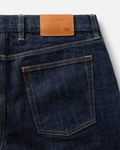 The Straight Jean in Rinsed Organic Selvedge