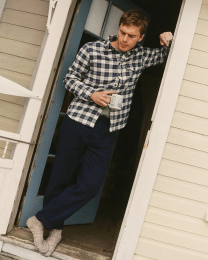 The Breakwater Pant in Rinsed Indigo Sashiko