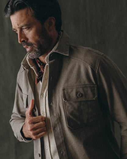 The Shop Shirt in Stone Chipped Canvas