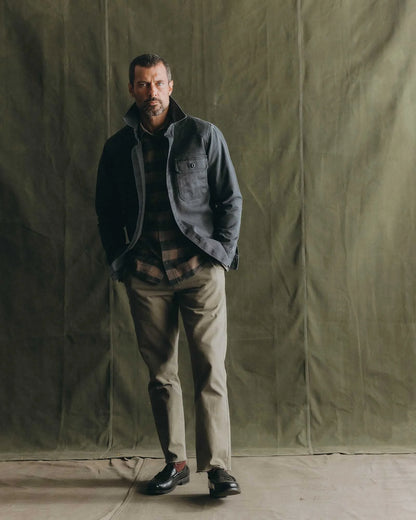 The Shop Shirt in Coal Chipped Canvas