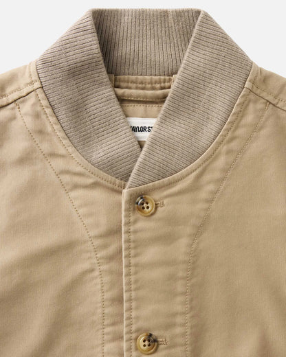 The Clark Bomber in Khaki Bedford Cord
