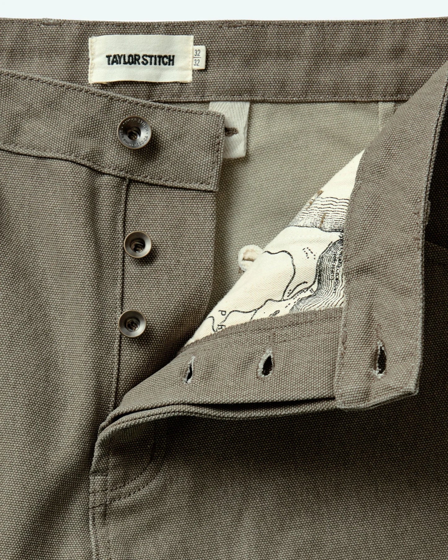 The Camp Pant in Stone Chipped Canvas