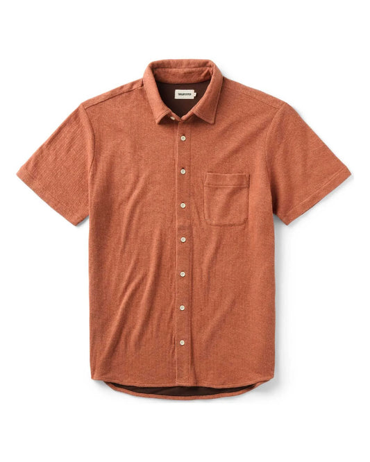 The Short Sleeve California in Heather Driftwood Double Knit