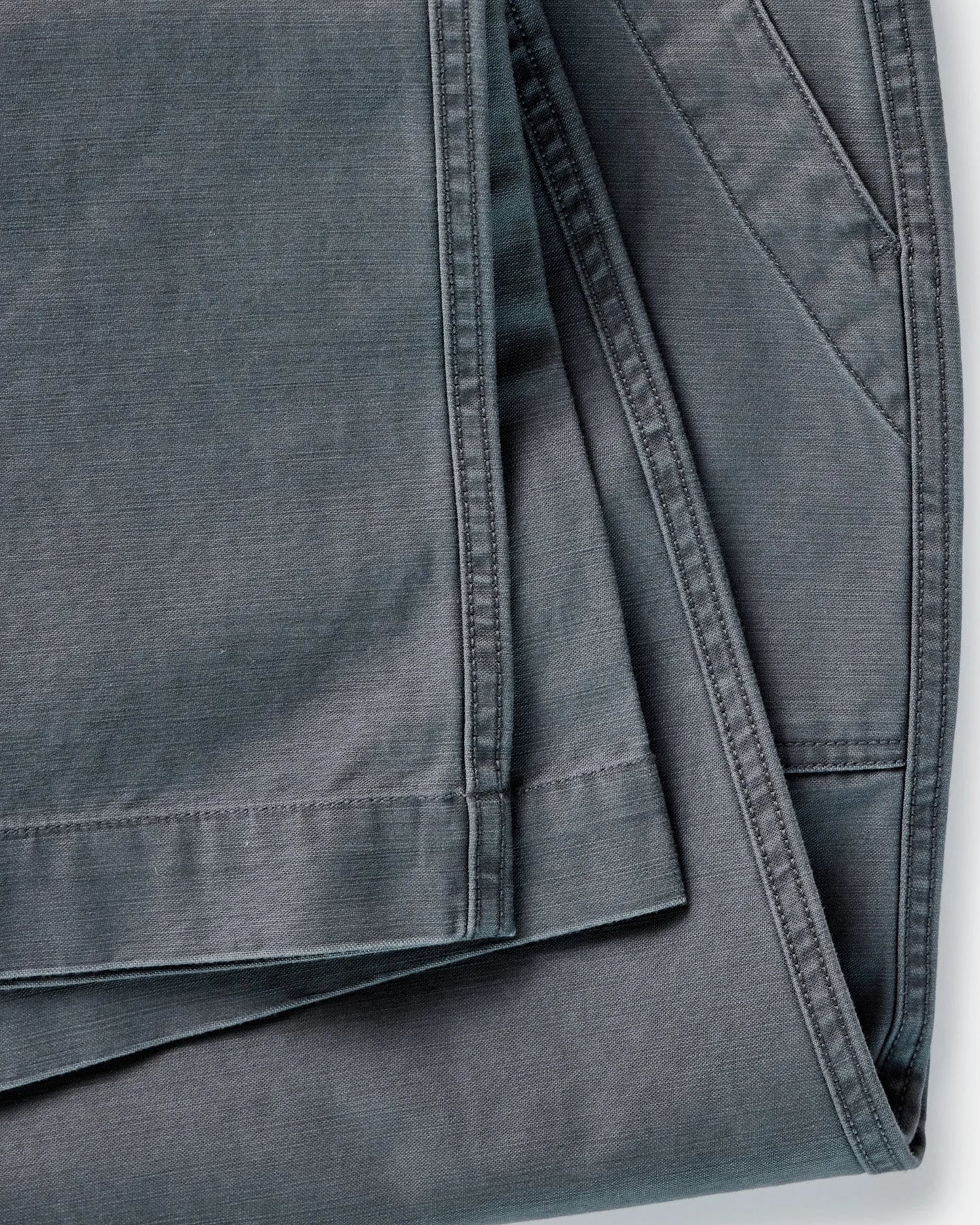 The Surplus Pant in Faded Black Reverse Sateen