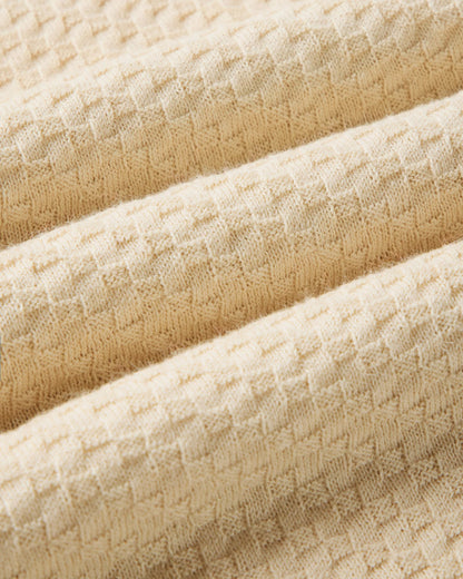 The Arlo Sweater Polo in Oat Texture Knit
