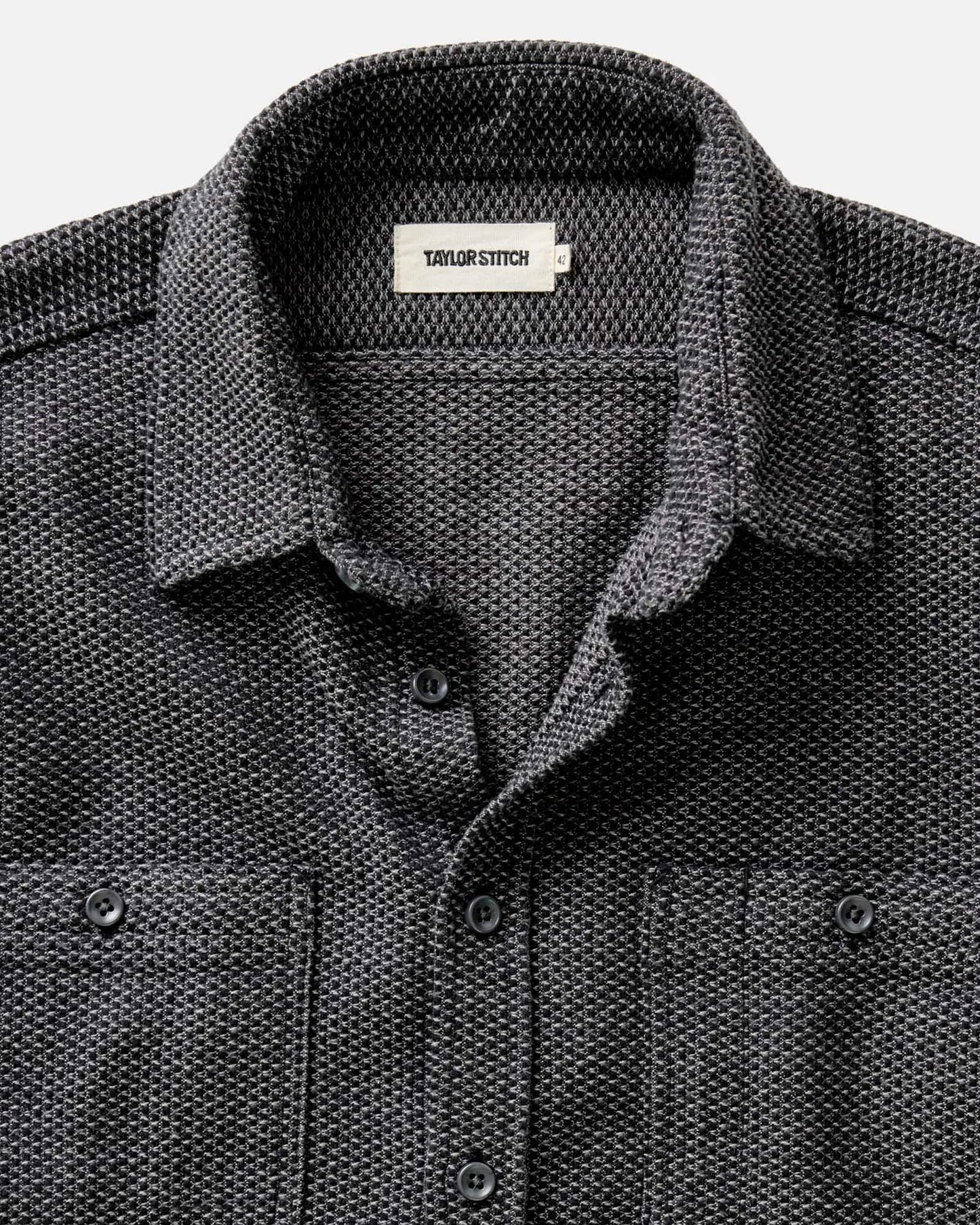 The Utility Shirt in Charcoal Sashiko
